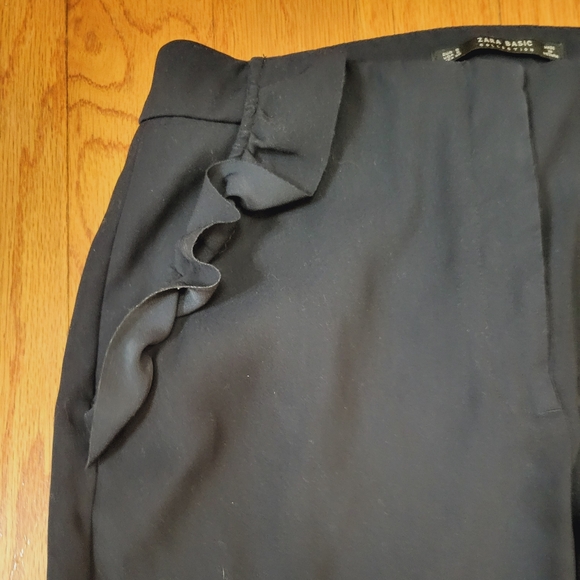 Zara Ruffle Pocket Trouser Pant - Picture 2 of 6